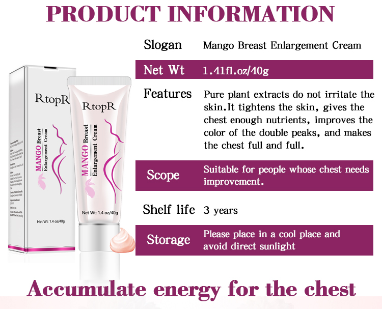 Mango Breast Enlargement Cream - Elasticity Firming Lifting & Enhancing. Natural Ingredients - Image 5